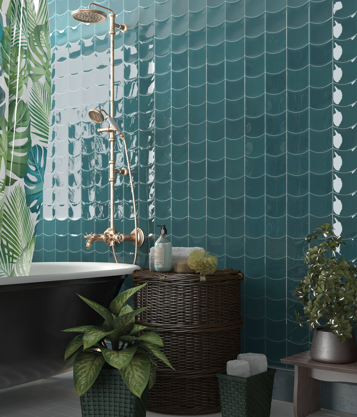 Bandero: Teal Grassy
