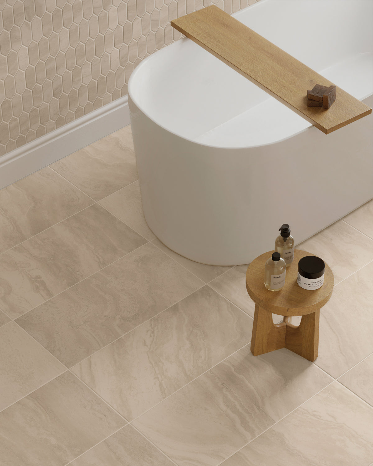 Crosscut Travertine: Beige
