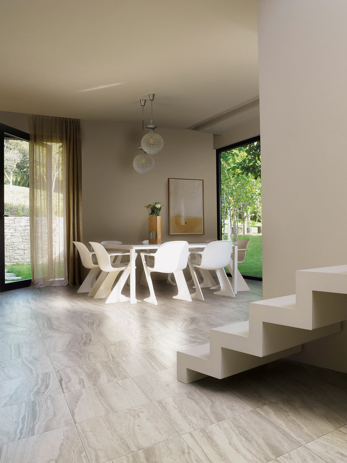 Crosscut Travertine: Silver