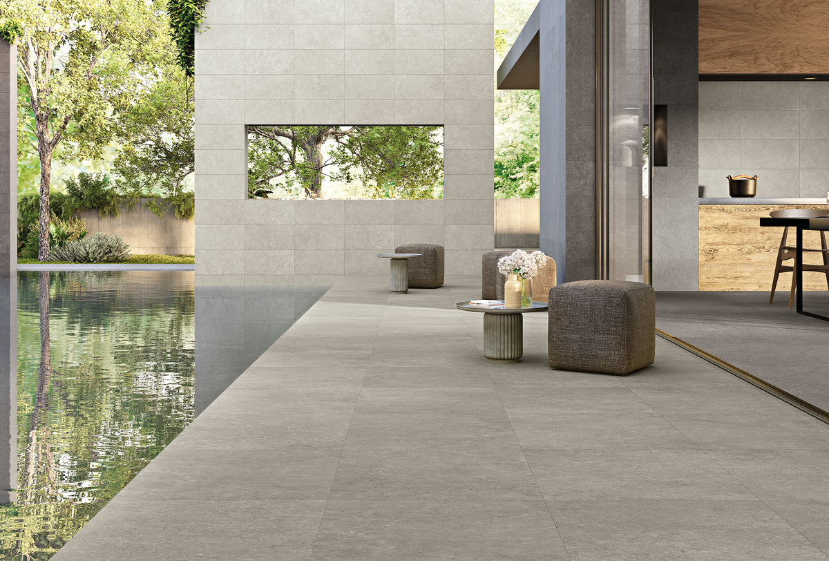 Frontier20 Pavers: Limestone Ash