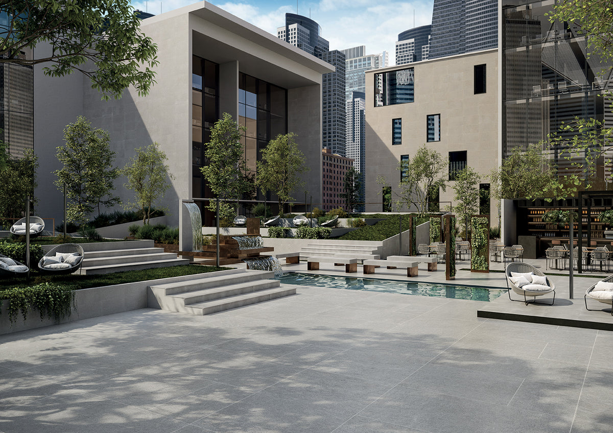Frontier20 Pavers: Limestone Indiana Grey Select