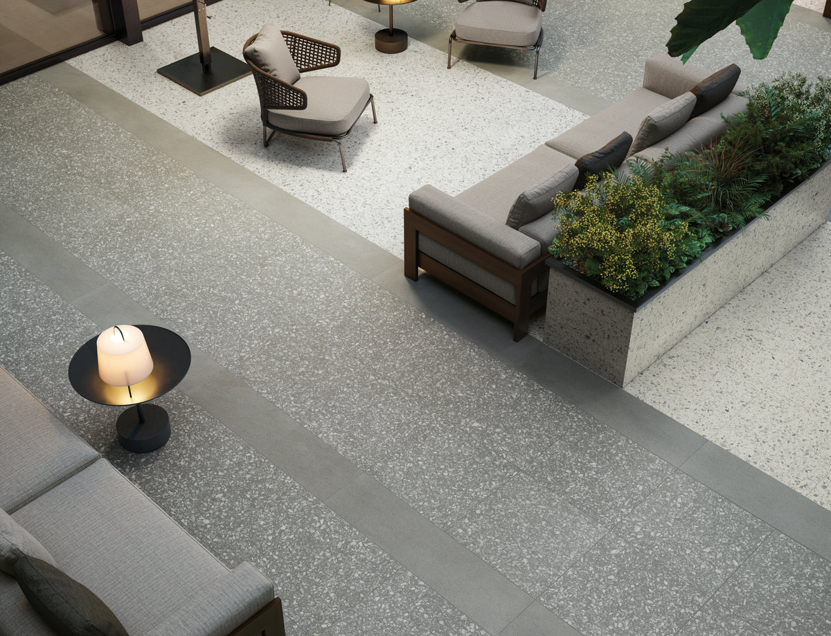 Frontier20 Pavers: Terrazzo Fashion Grey