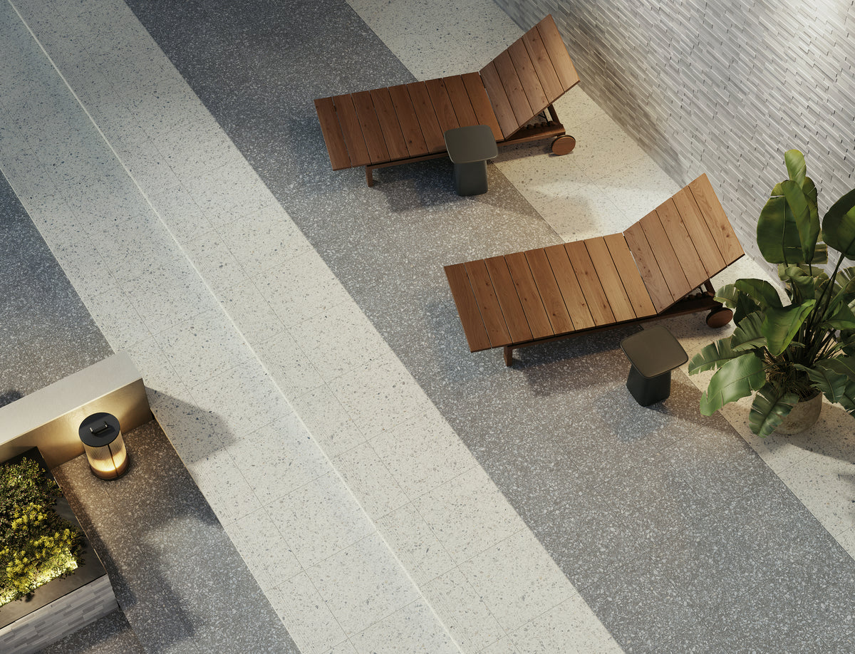 Frontier20 Pavers: Terrazzo Fashion Grey