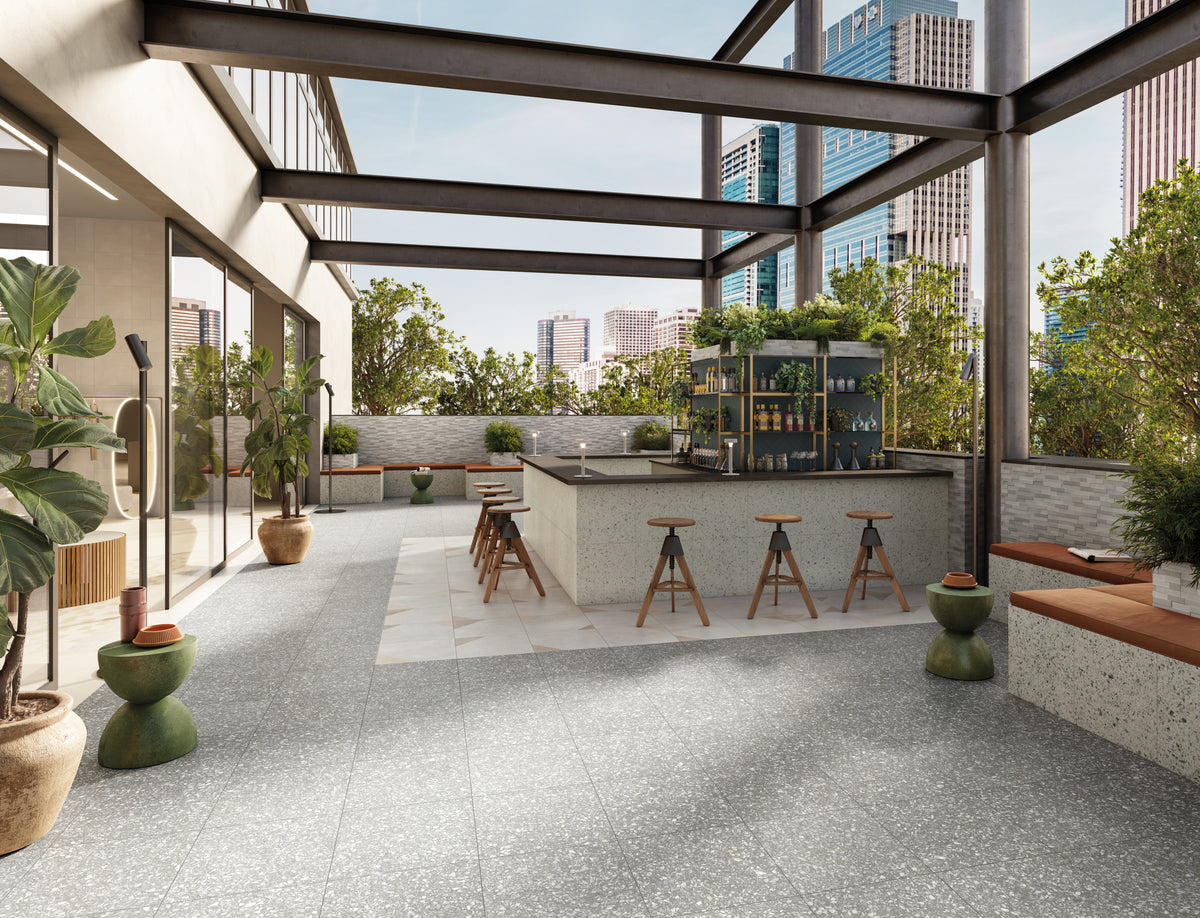 Frontier20 Pavers: Terrazzo Fashion Grey
