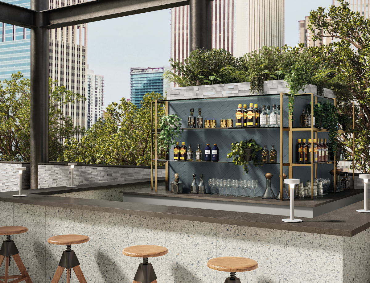 Frontier20 Pavers: Terrazzo Diamond White