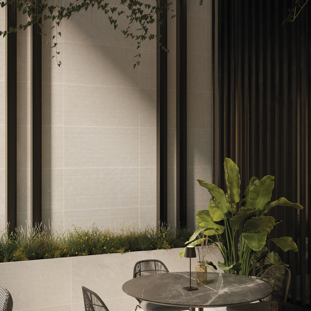 Indiana Limestone: Groove Small Buff