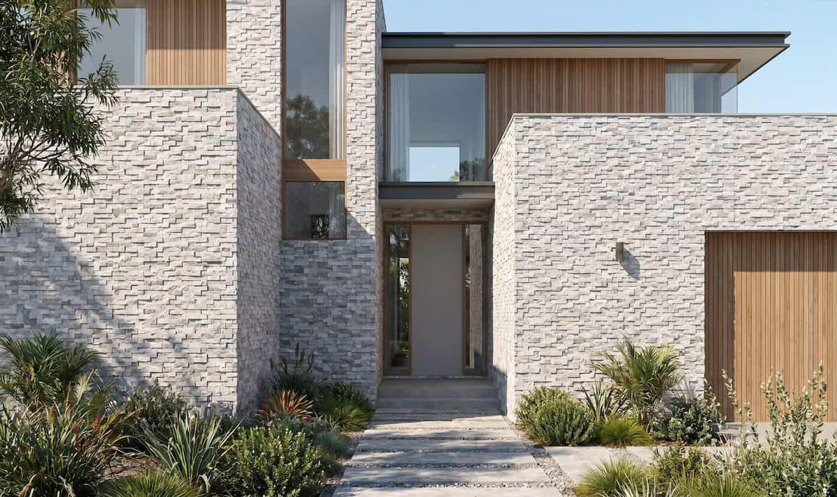 Ledgestone Panel: Pearl Grey