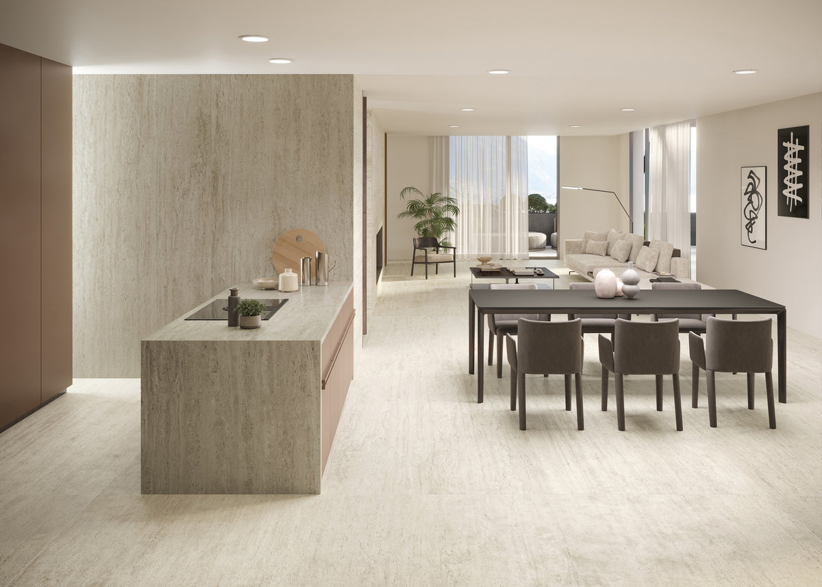 Marvel Travertine: White Vein Cut