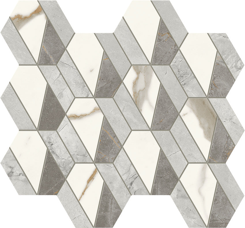 Marvel X: Mix (Calacatta Sublime, Grey Cloud, Fior di Bosco)