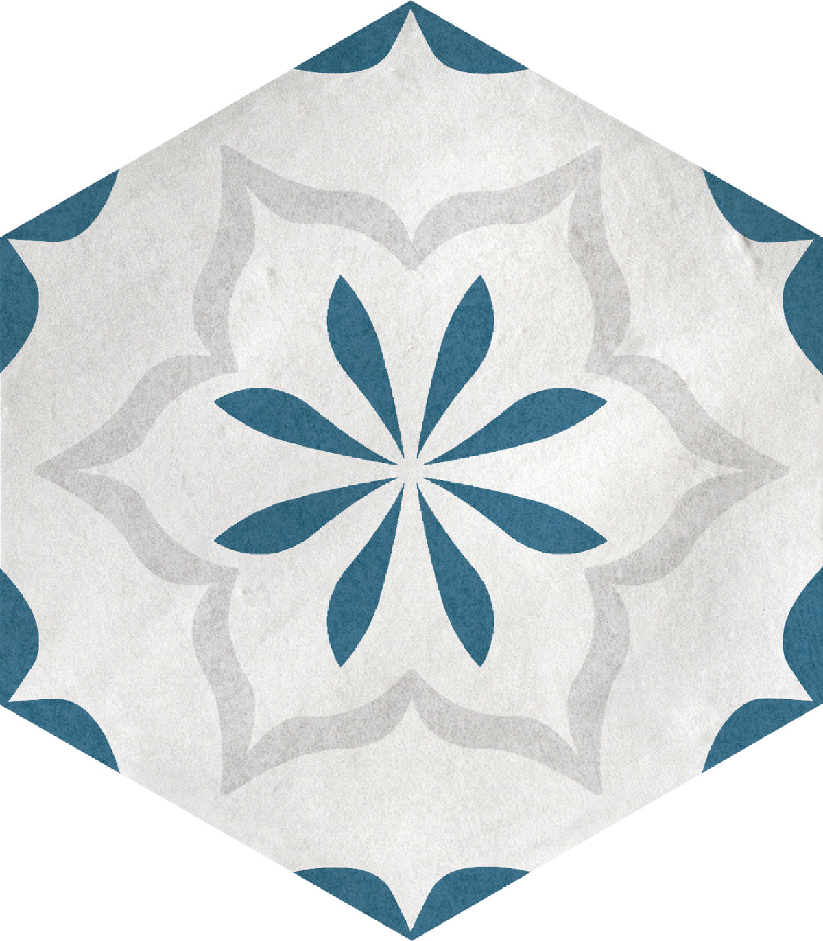 Morocco: Ocean Blue Hex Deco