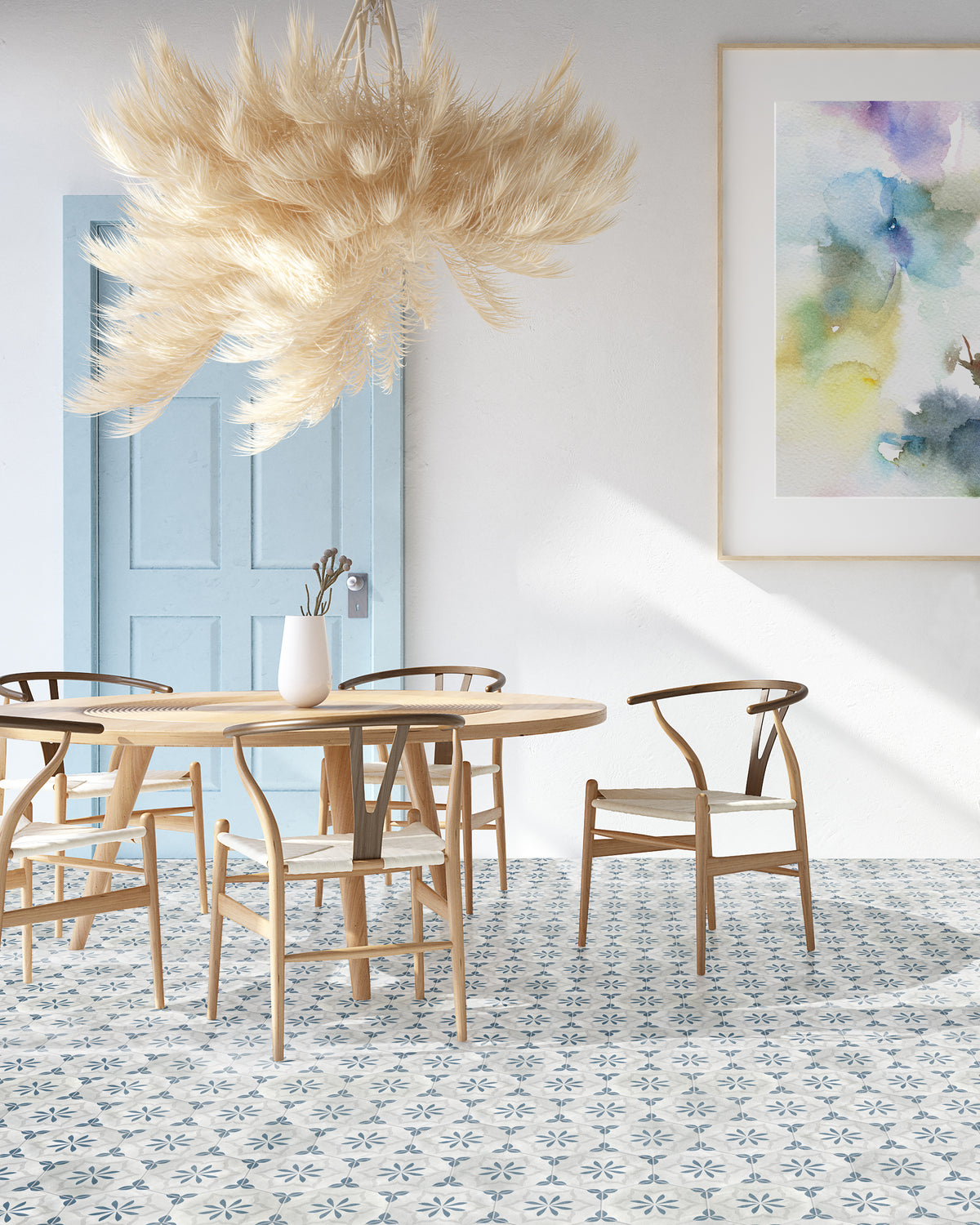 Morocco: Ocean Blue Hex Deco