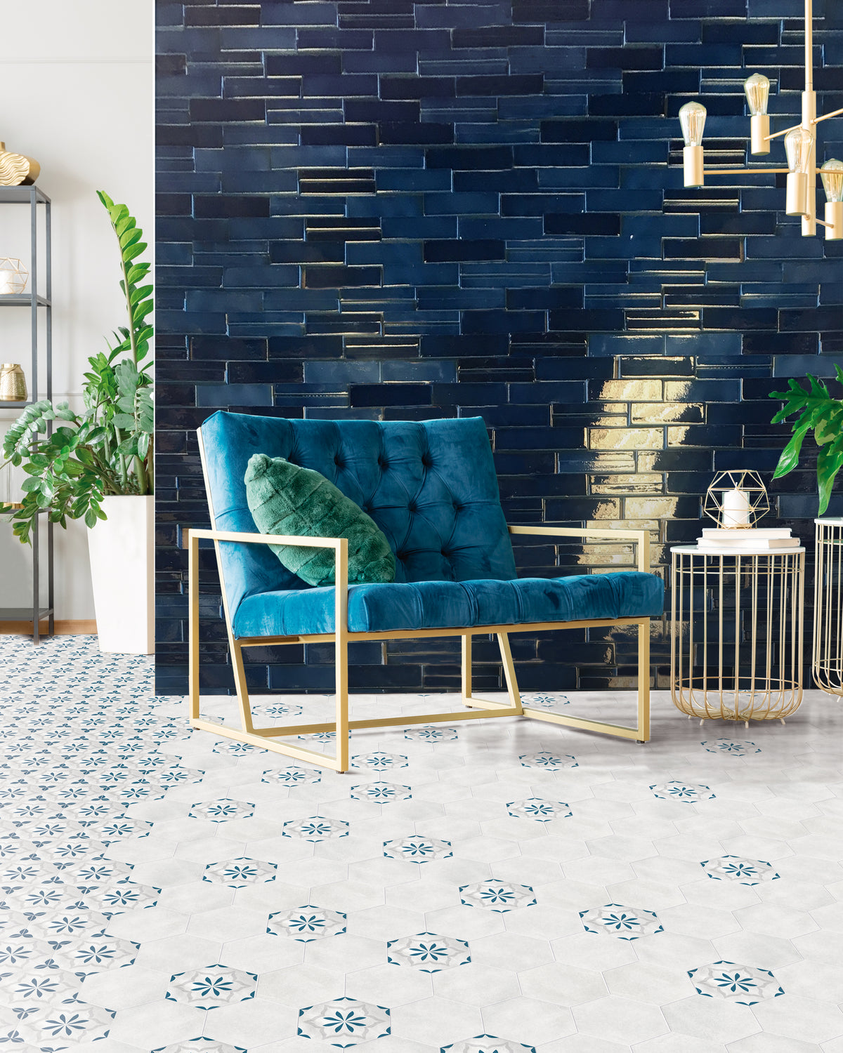 Morocco: Ocean Blue Hex Deco