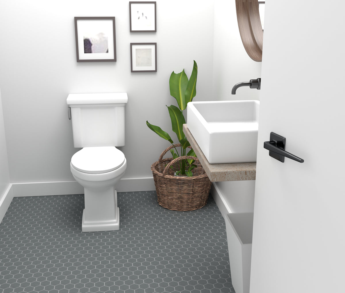 Platform Solutions Mosaics: Grey Hexagon