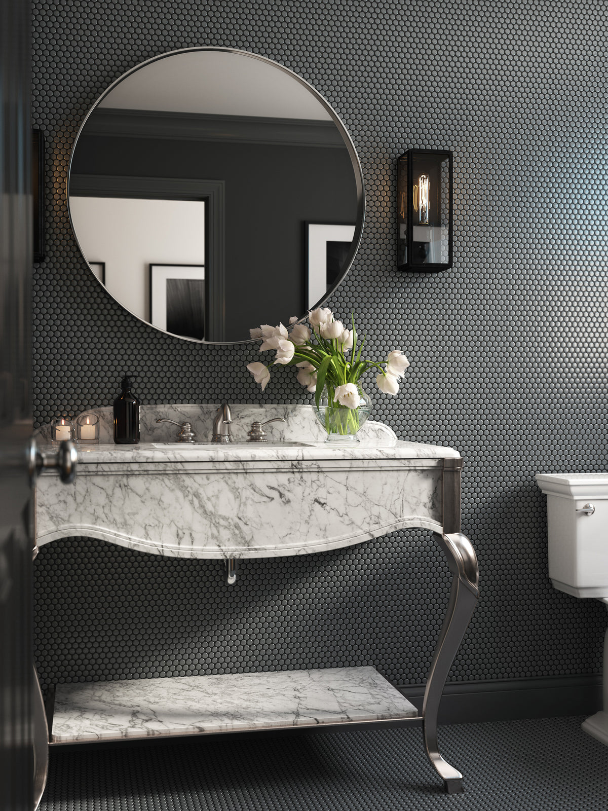 Platform Solutions Mosaics: Grey Pennyround