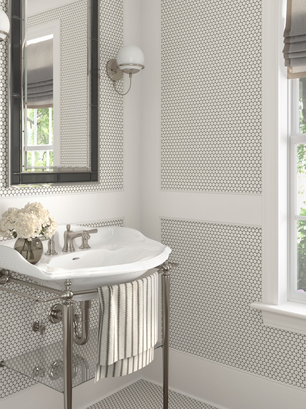 Platform Solutions Mosaics: Taupe Pennyround
