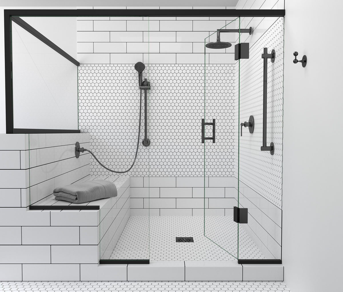 Platform Solutions Mosaics: White Hexagon