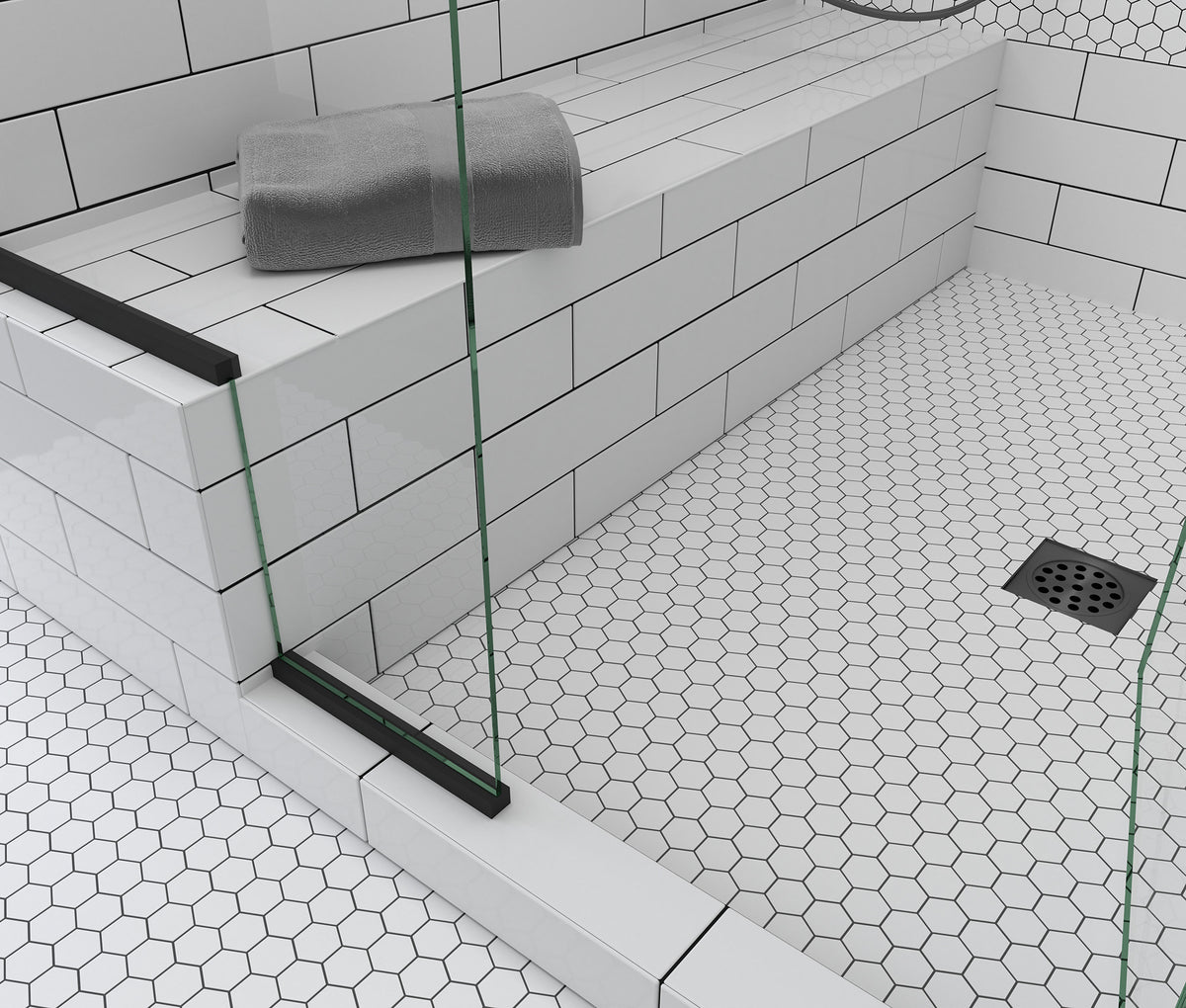 Platform Solutions Mosaics: White Hexagon