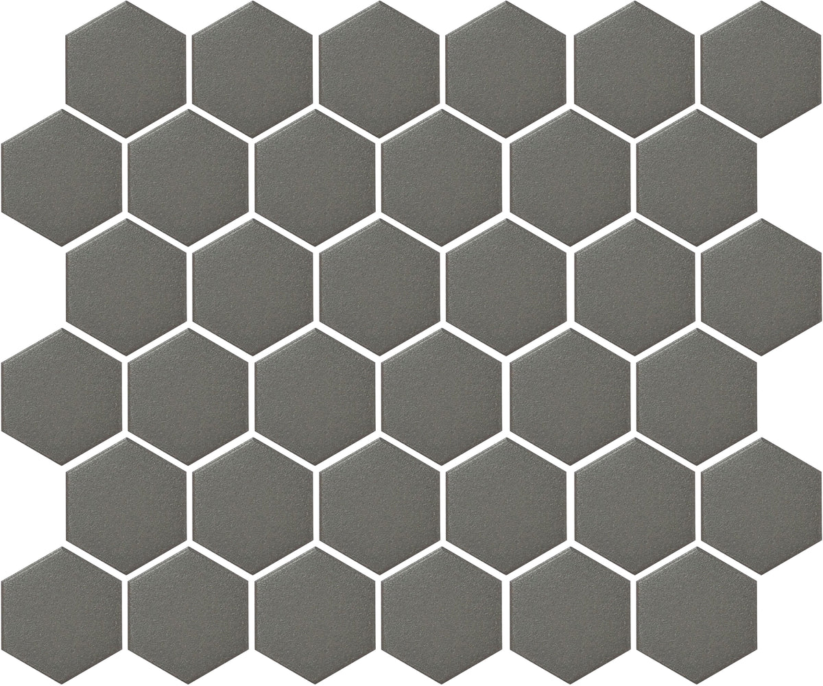 Platform Solutions Unglazed Mosaics: Lead Hexagon