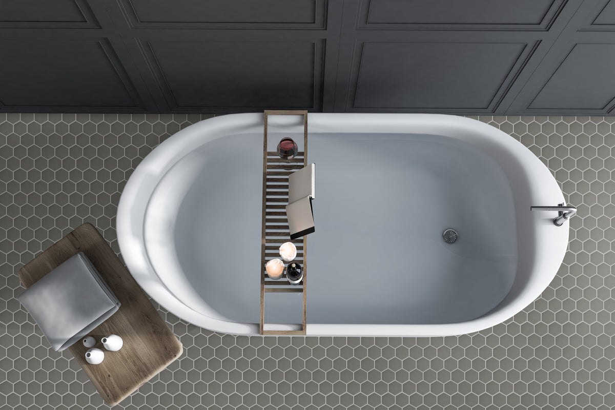 Platform Solutions Unglazed Mosaics: Lead Hexagon