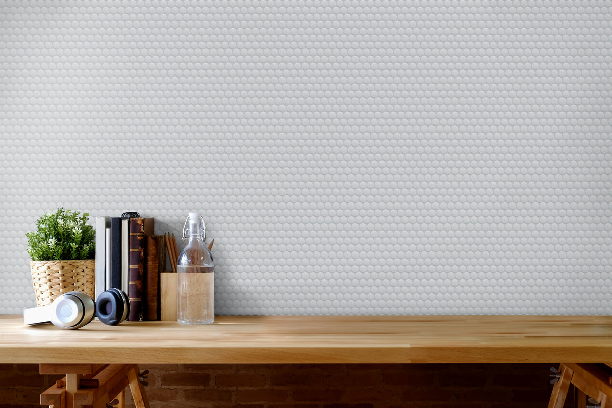 Platform Solutions Unglazed Mosaics: Platinum Pennyround