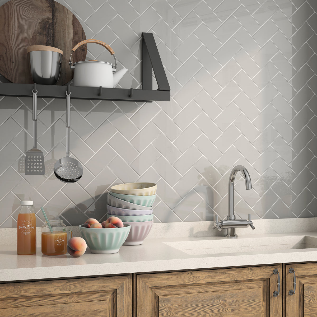 Platform Solutions Wall Tile: Tender Gray