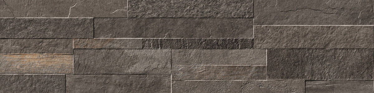 Veneer Ledgestone: Pro Ridge Black