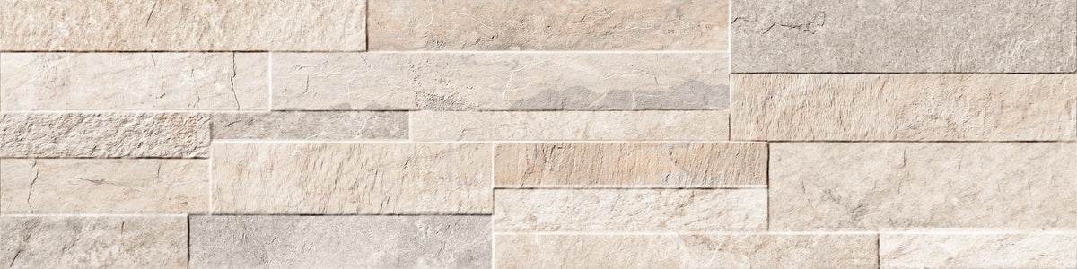 Veneer Ledgestone: Pro Ridge White