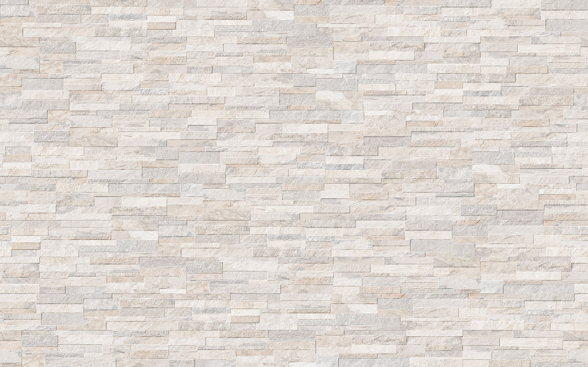 Veneer Ledgestone: Pro Ridge White